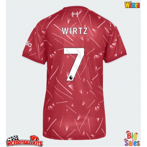 Liverpool Florian Wirtz #7 Replica Home Stadium Shirt for Women 2026-27 Short Sleeve